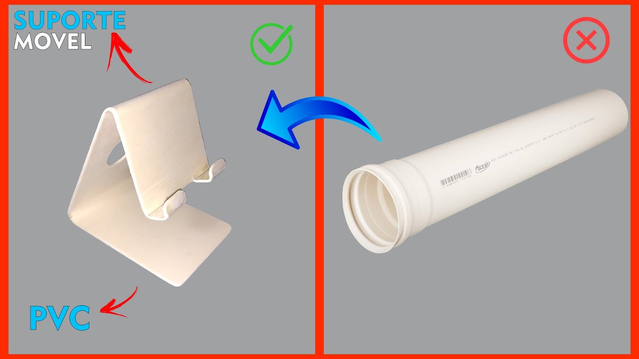 SUPORTE DE PVC PARA CELULAR | COMO FAZER SUPORTE PARA CELULAR CASEIRO | PVC