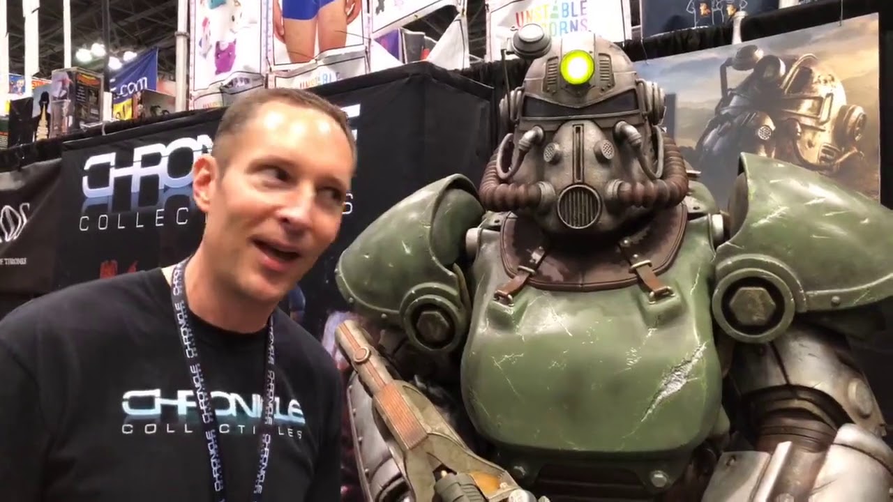 (NYCC 2018) Day 3 LIVE - Fallout T-51 Life-Size Statue