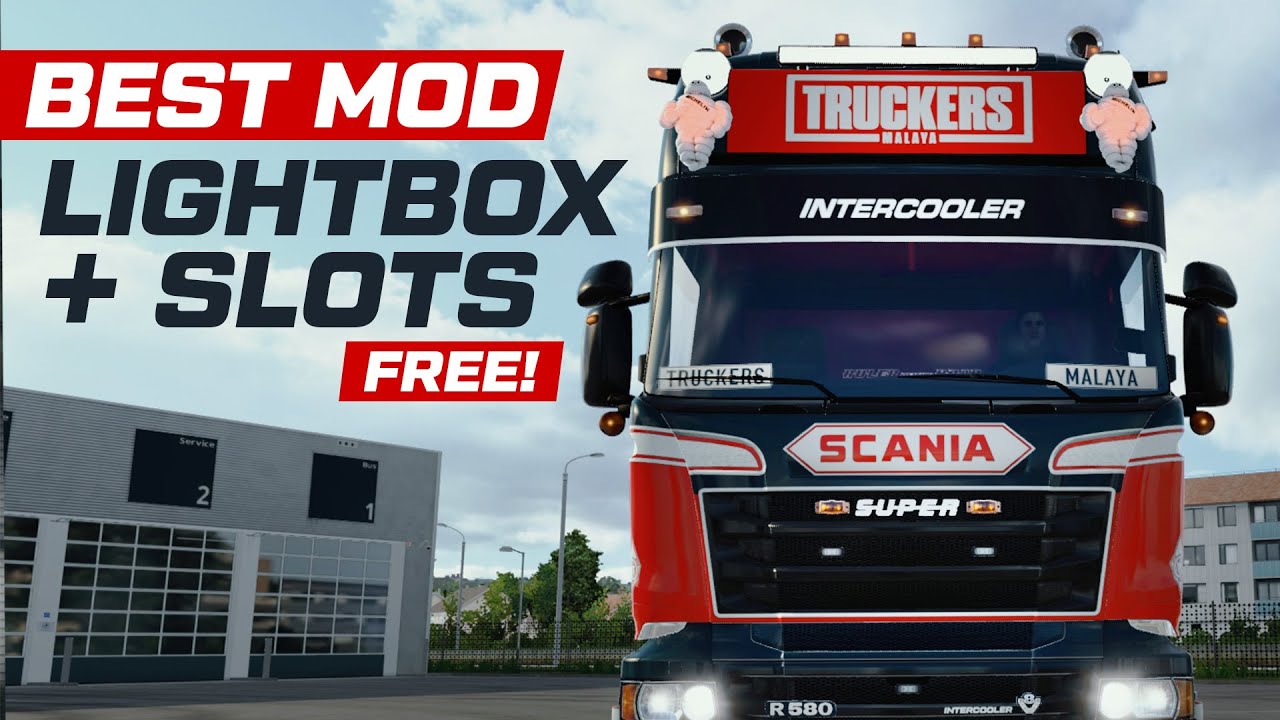 FREE Lightbox With Slots for Scania Topline (RJL) Scania T-Liner, MAN and IVECO