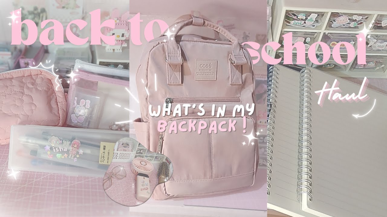 𖥻 jhs diaries | Back to school haul | What's in my backpack 2024 🏫🎒💌 | Philippines 🇵🇭