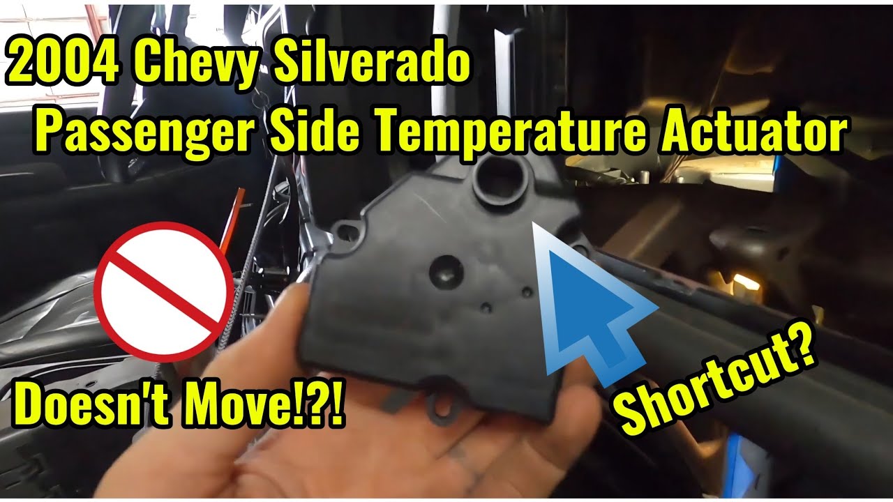Замена привода заслонки смешивания воздуха со стороны пассажира (правой) на Chevrolet Silverado 2...