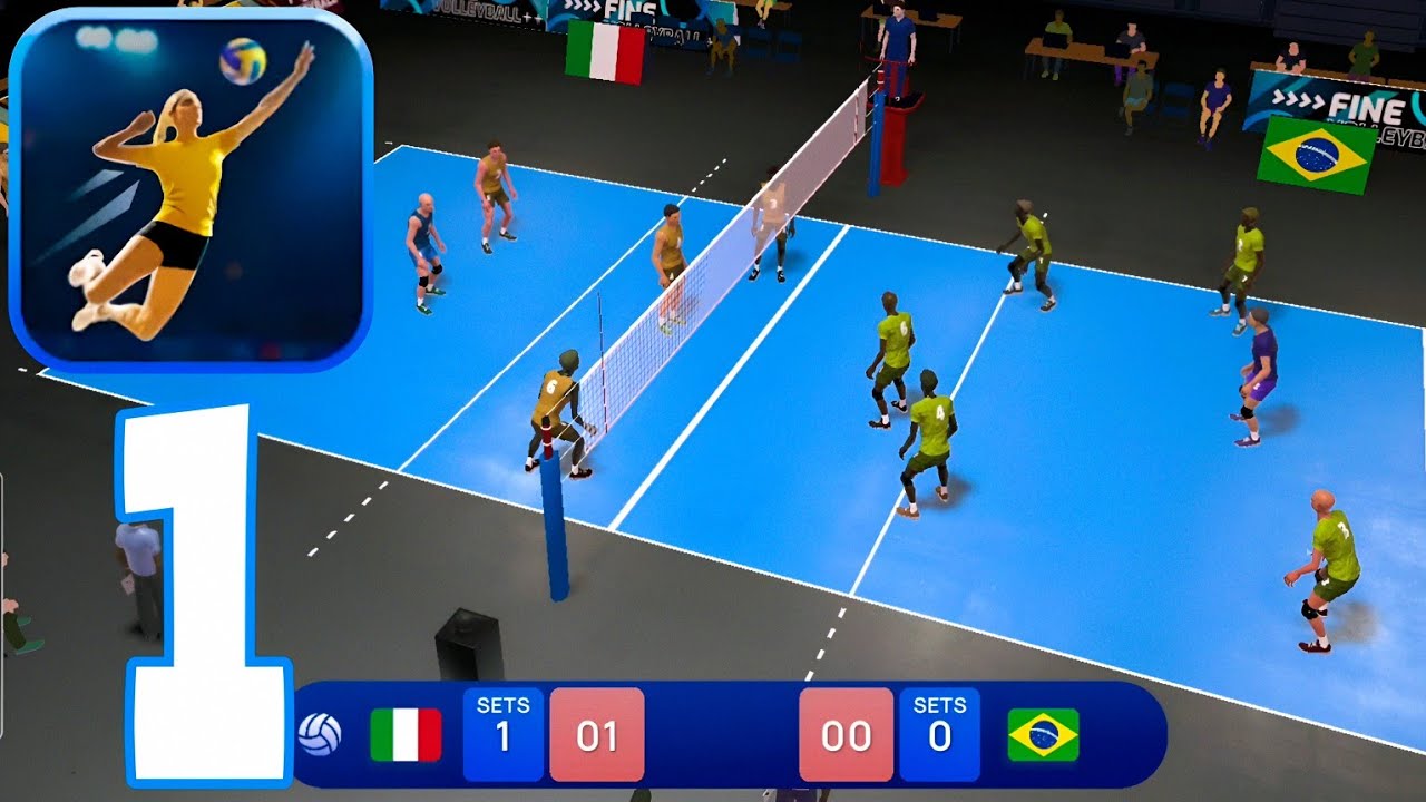 Fine Volleyball - Tutorial - Gameplay Walkthrough Part 1 ( ANDROID / iOS )