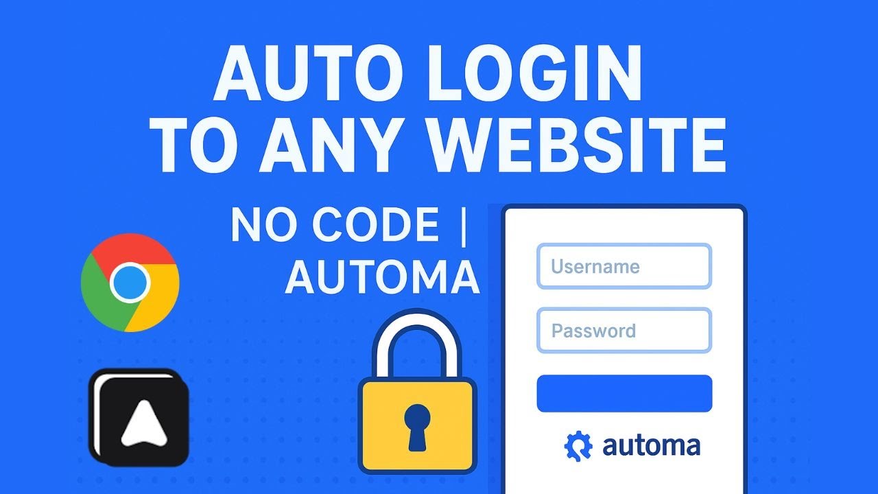 Automa Auto Login Workflow | Automate Website Login (No Code)