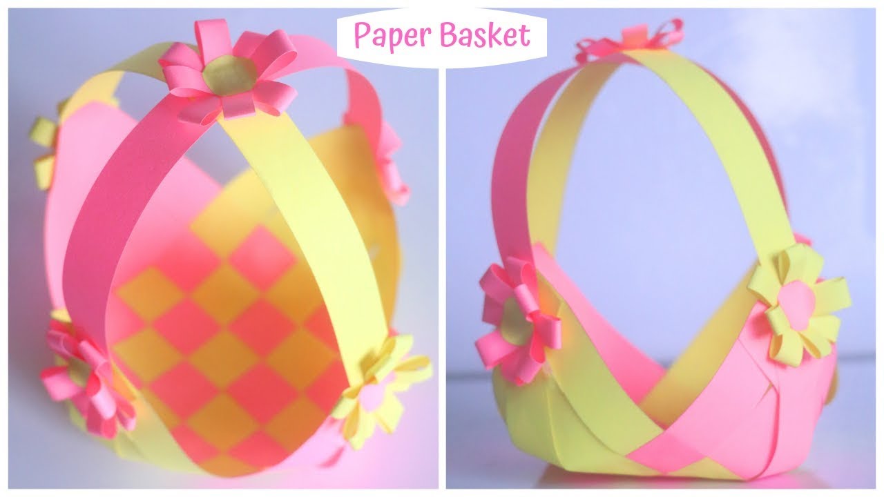 How To Make Paper Basket | DIY Easter Basket | Easy Paper Craft Ideas