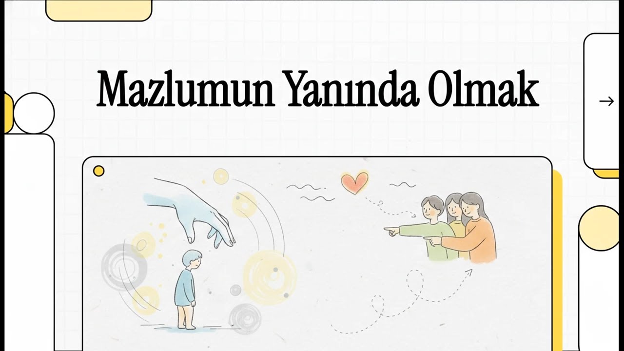 Mazlumun Yanında Olmak 