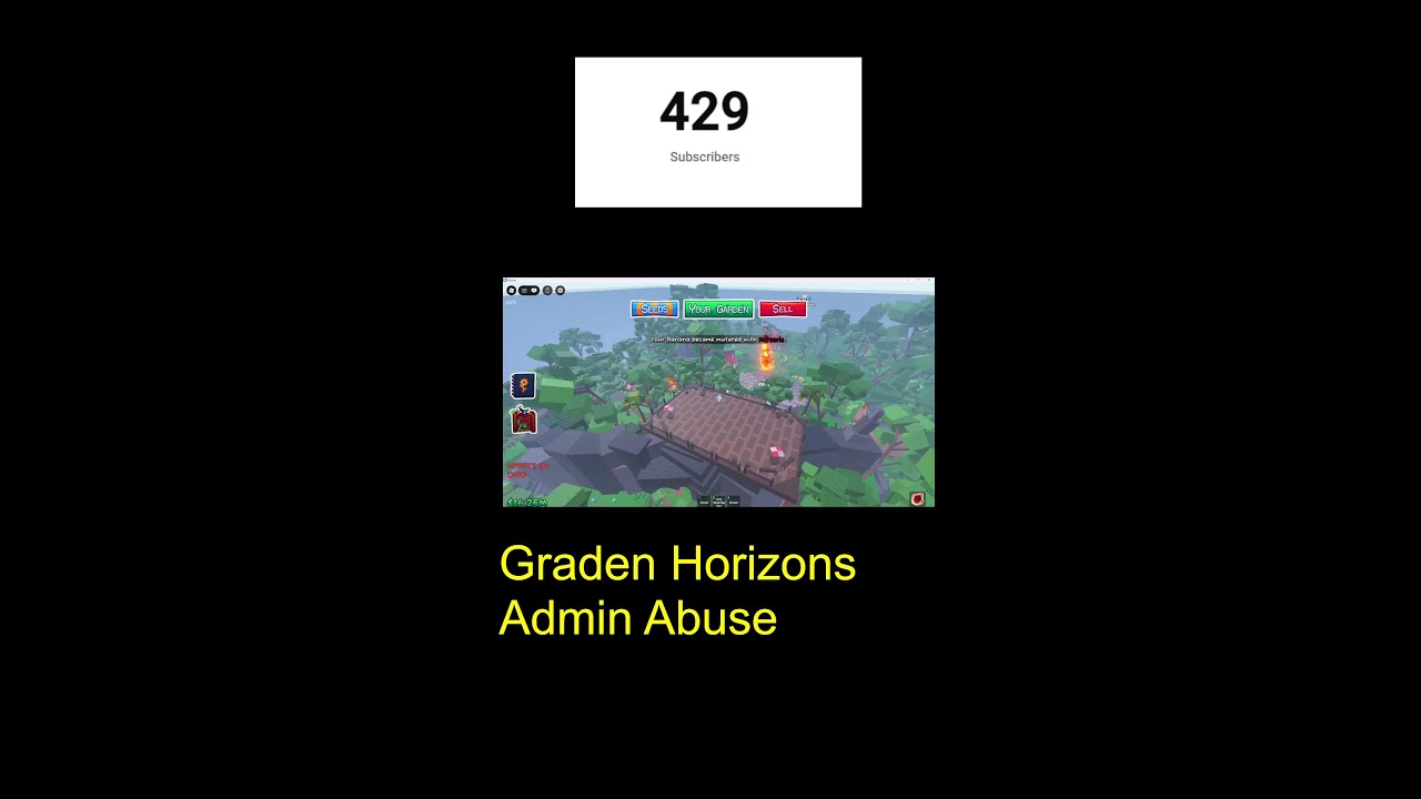 Garden Horzions Admin Abuse #shorts #roblox