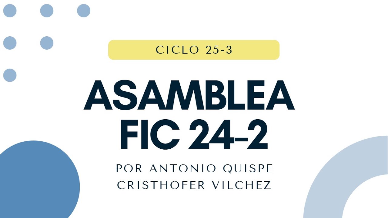 Asamblea 24-2 (Recomendaciones 4to ciclo 25-3)