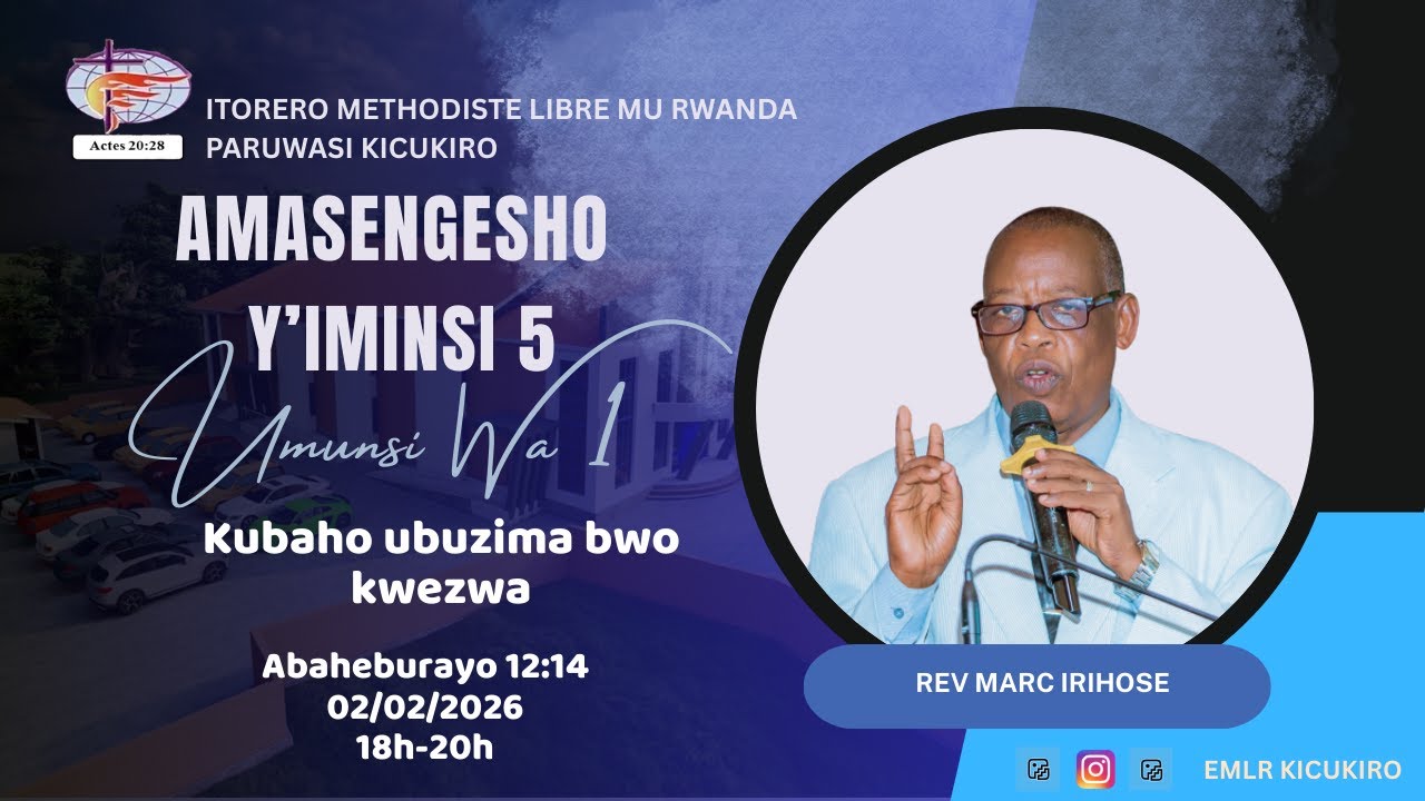AMASENGESHO Y' IMINSI 5 || UMUNSI 1 || IHAME RYO KWEZWA KU BAKIRISITO || Rev. MARC IRIHOSE