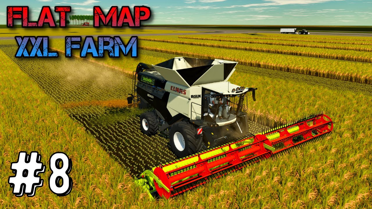 farming Simulator 25 Flat Map (XXL)  Timelapse Ep #8 Mega Farm fs25 gameplay