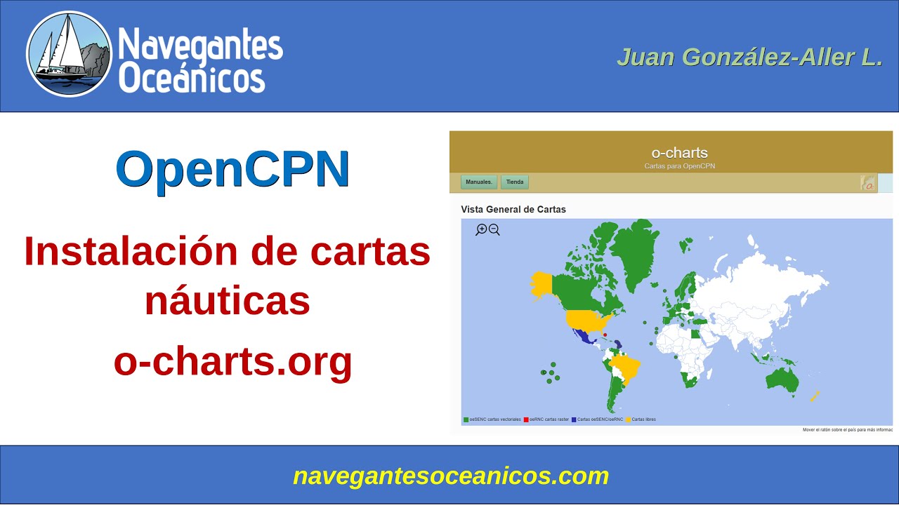 OpenCPN. Instalación de cartas náuticas o-charts