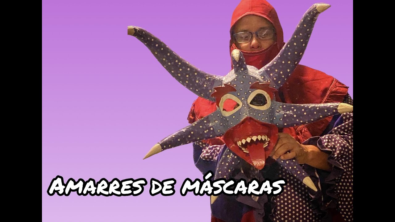 Como poner amarras a la mascara de Vejigante.