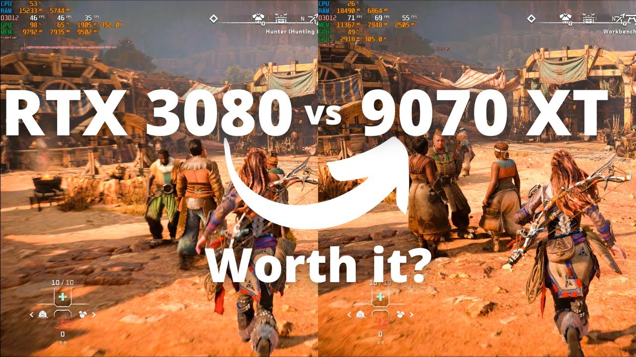 RTX 3080 vs RX 9070 XT: The Ultimate Comparison!!!