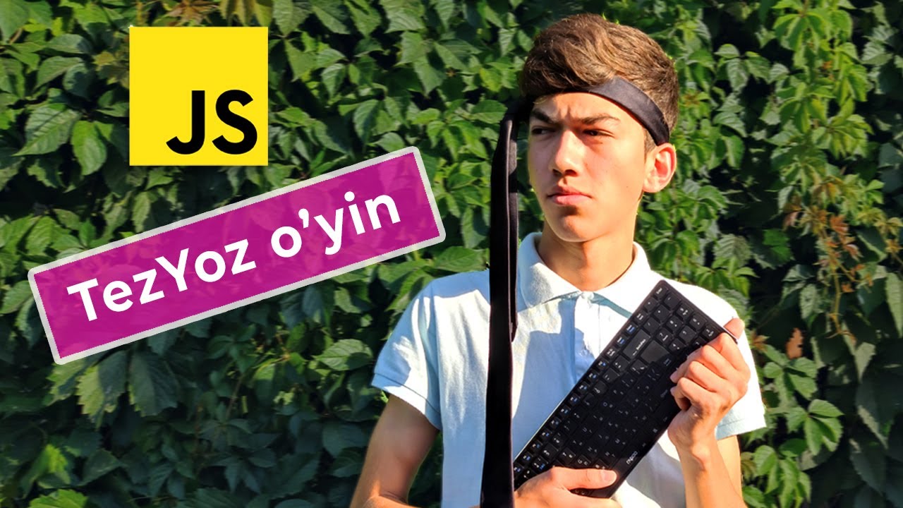 JavaScript bilan TezYoz o'yinini yasaymiz
