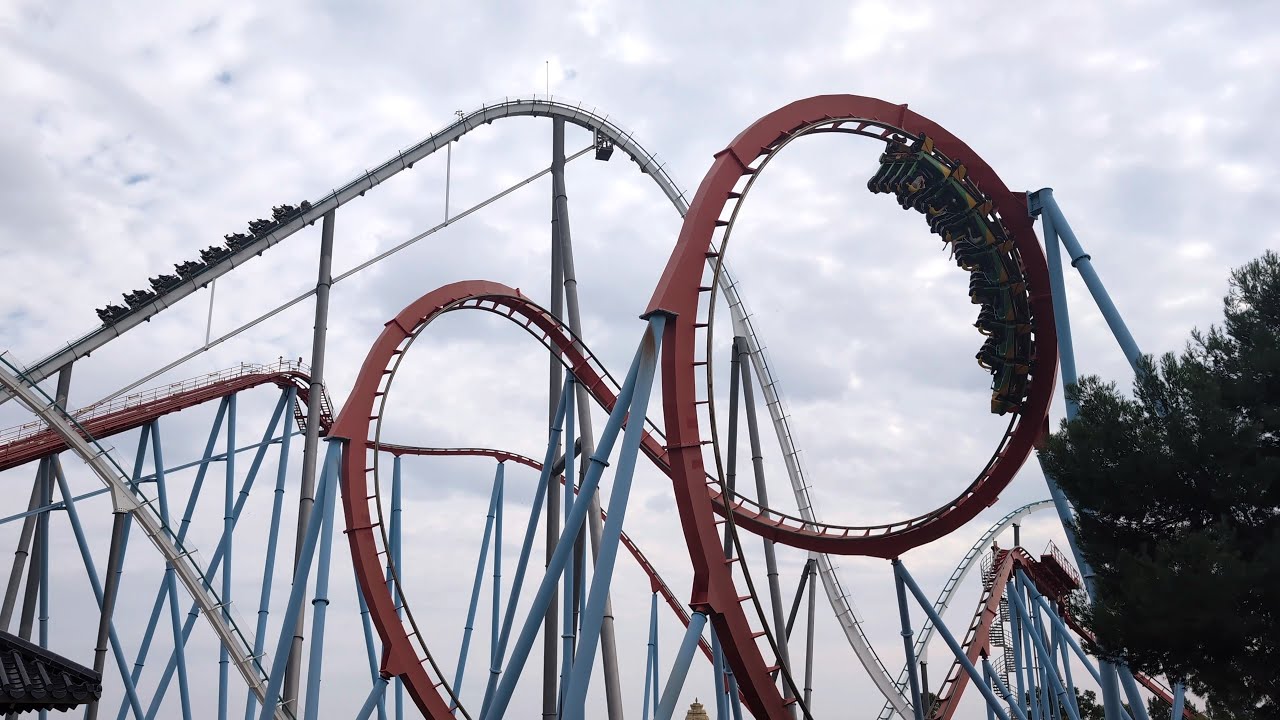 🇪🇸 PortAventuraWorld • Shambhala & Dragon Khan #PortAventura #Tarragone #Catalogne #2024