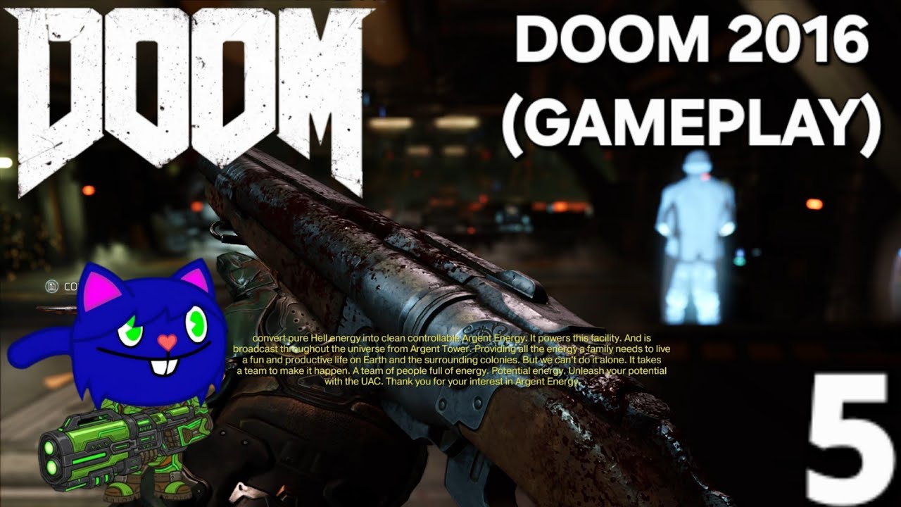 DOOM - PlayStation5 Gameplay Walkthrough HD - Part 5 - Going To Argent Energy