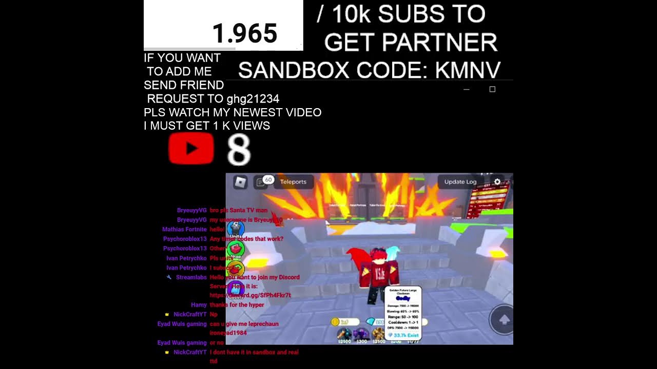 (Sandbox Giveaway, Classic Roblox Event) Grinding OG Mode Toilet Tower Defense 🔴LIVE 🔴