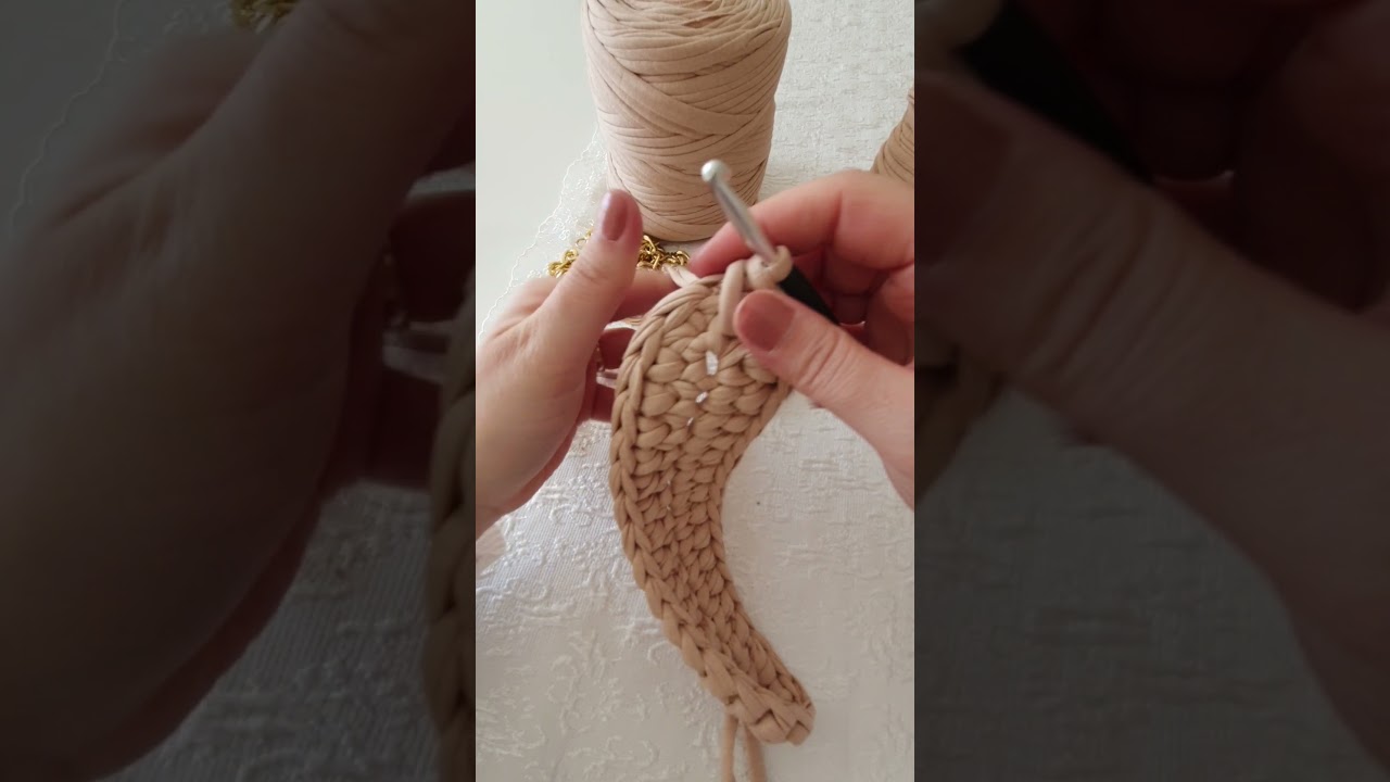 Penye ipten çanta yapımı🥰 1 bölüm Alt taban 🙏