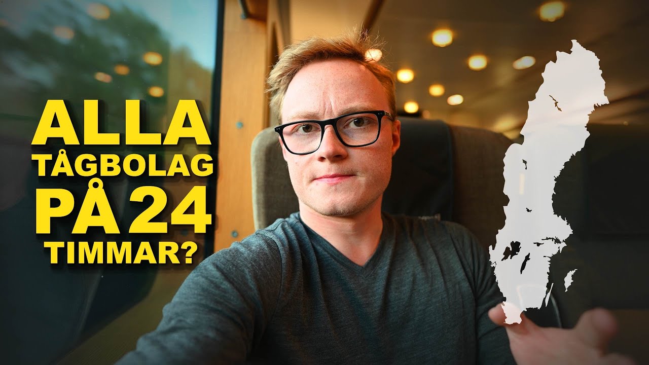 Utmaning: Kan vi resa med alla t&aring;gbolag i Sverige p&aring; 24 timmar?