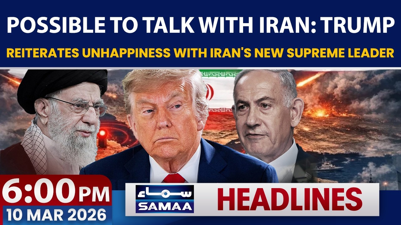 Possible To Talk with Iran:Trump| 6 PM News Headlines | 10 March 2026