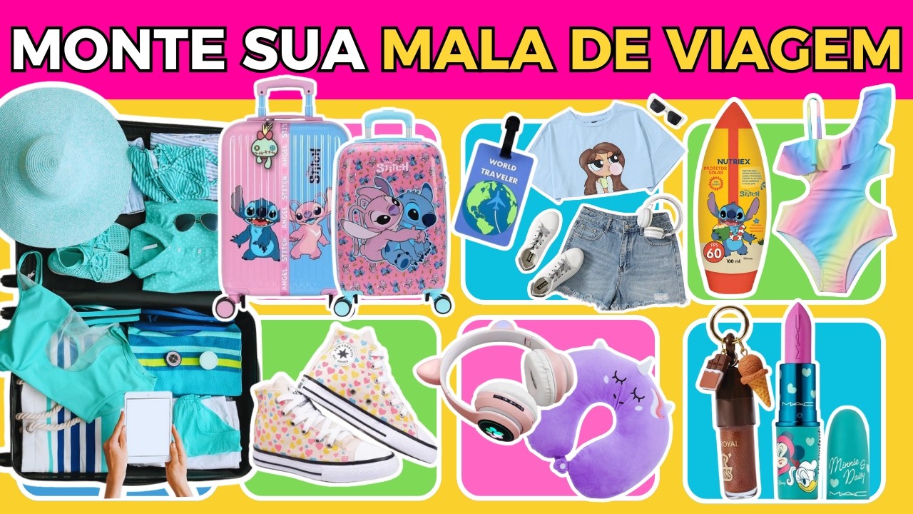 🧳✨ MONTE SUA MALA DE VIAGEM PERFEITA | JOGO DAS ESCOLHAS #giragiraquiz