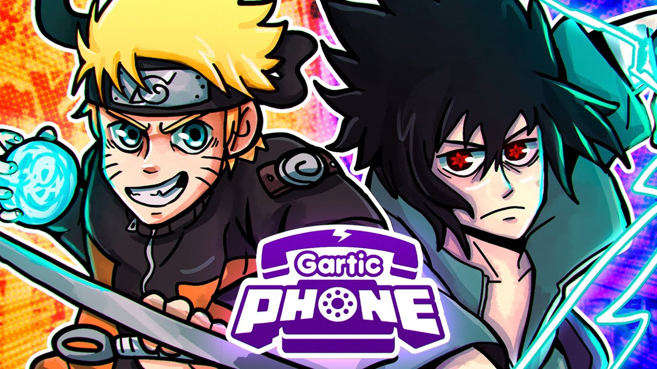Fizemos uma ANIMAÇÃO de NARUTO no GARTIC PHONE (Com Animadores)
