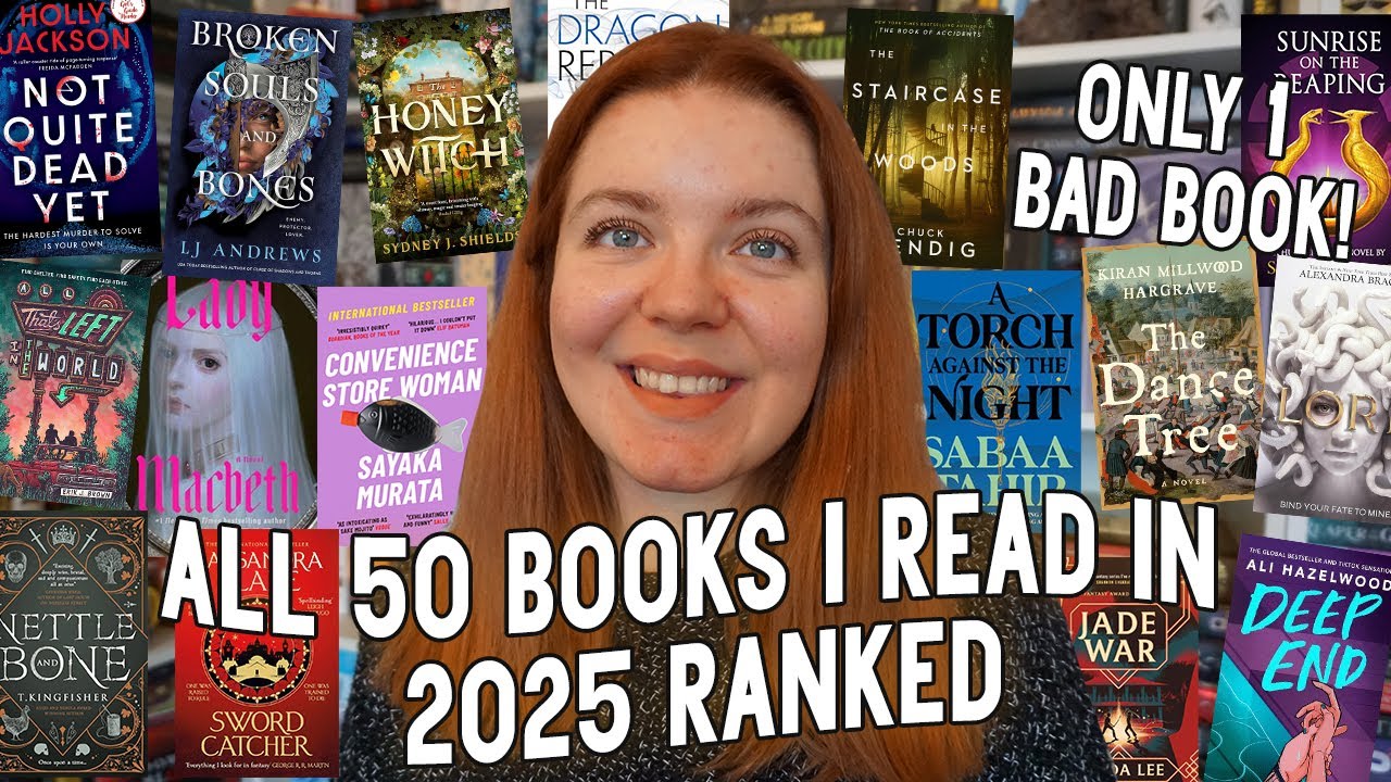 Рейтинг всех 50 книг, которые я прочитаю в 2025 году! Столько книг с 5 звездами ⭐