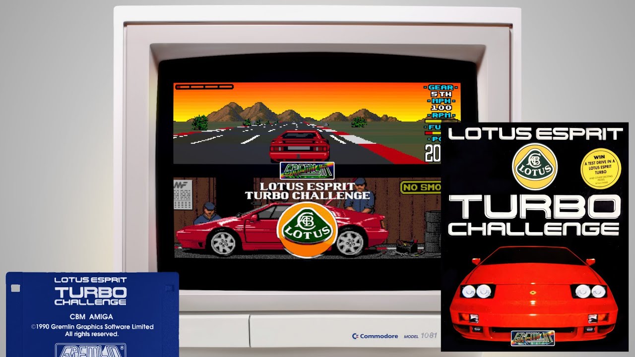 Lotus Esprit Turbo Challenge - Gremlin, 1990 - Commodore Amiga (4K)