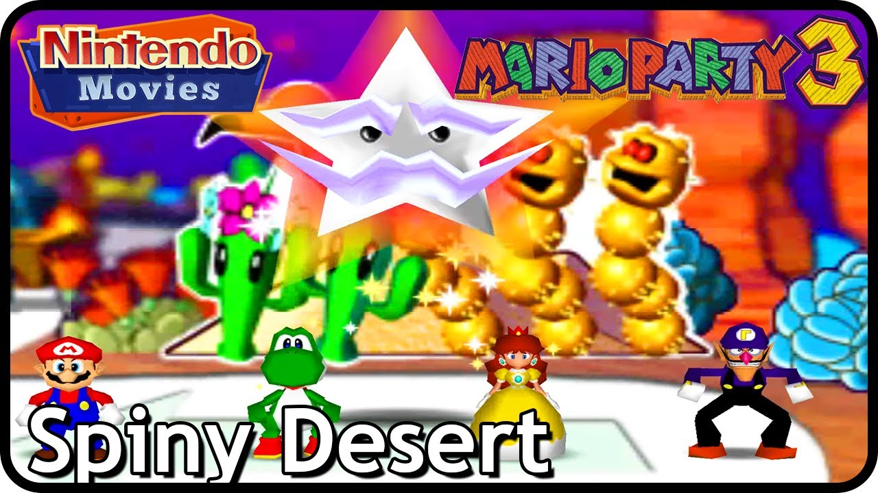 Mario Party 3 - Spiny Desert (2 Players, 20 Turns, Mario vs Yoshi vs Daisy vs Waluigi)