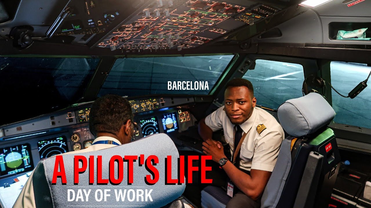 Как на самом деле выглядит рабочий день пилота авиакомпании - A320 БАРСЕЛОНА