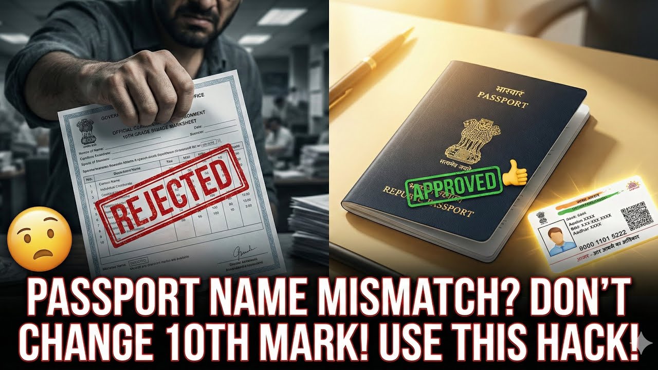 Passport Name Mismatch? DON'T Change Your 10th Marksheet! (Do This Instead)