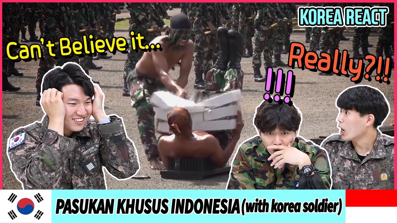 😱Korean Reaction😱Indonesian Special Forces Training👏👏 | Indonesia