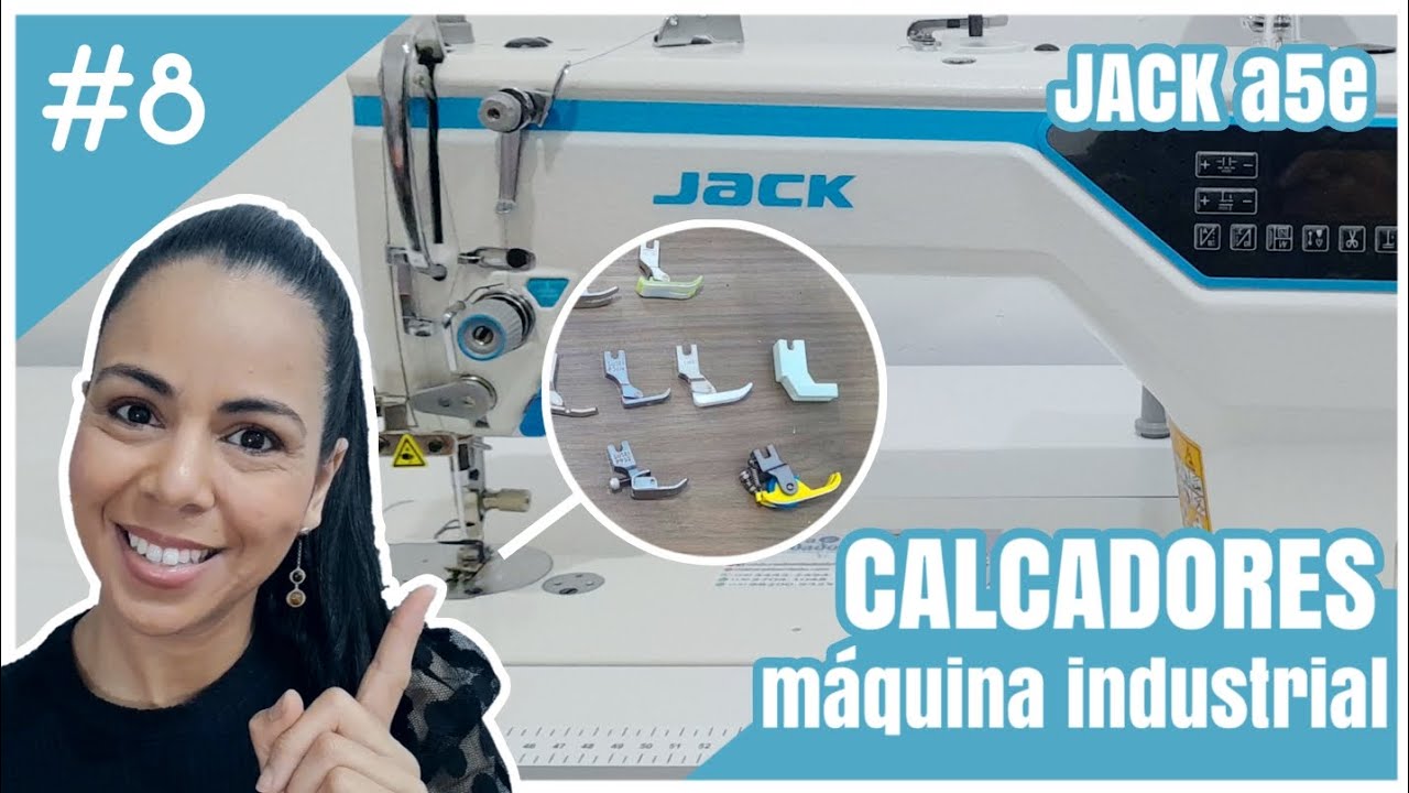 Tudo sobre pé calcador para máquina de costura industrial - JACK a5e amh #jacka5e #jack