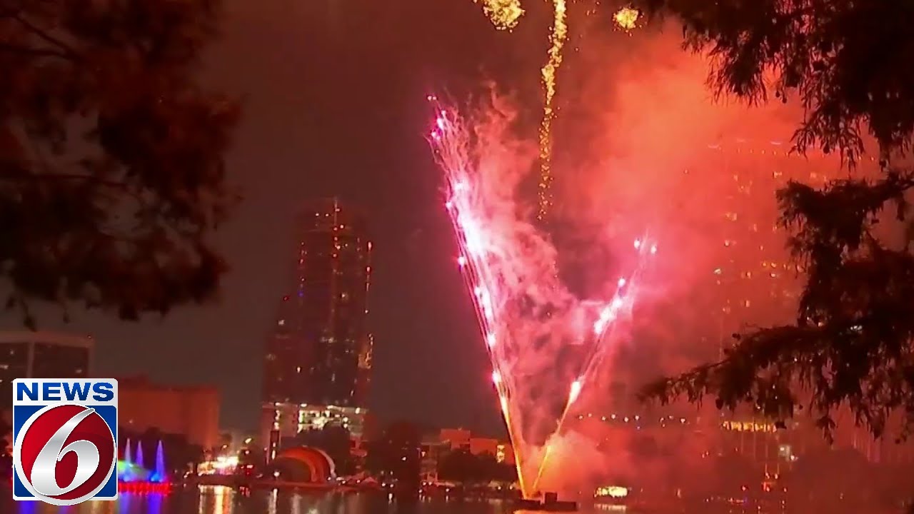 Fireworks at the Fountain held in Orlando for Fourth of July