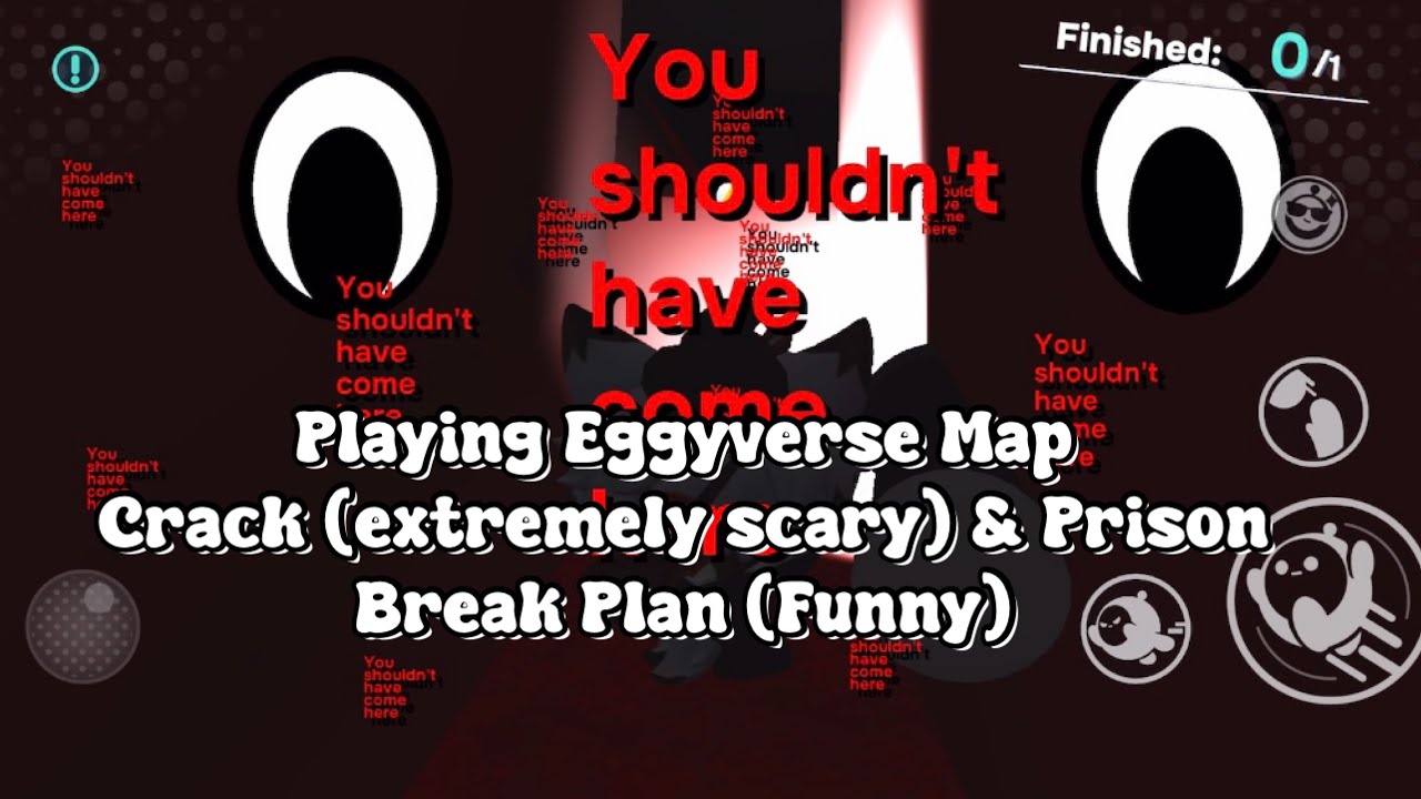 Playing Eggyverse Map Crack (extremely scary) & Prison Break Plan (Funny) - Eggy Party