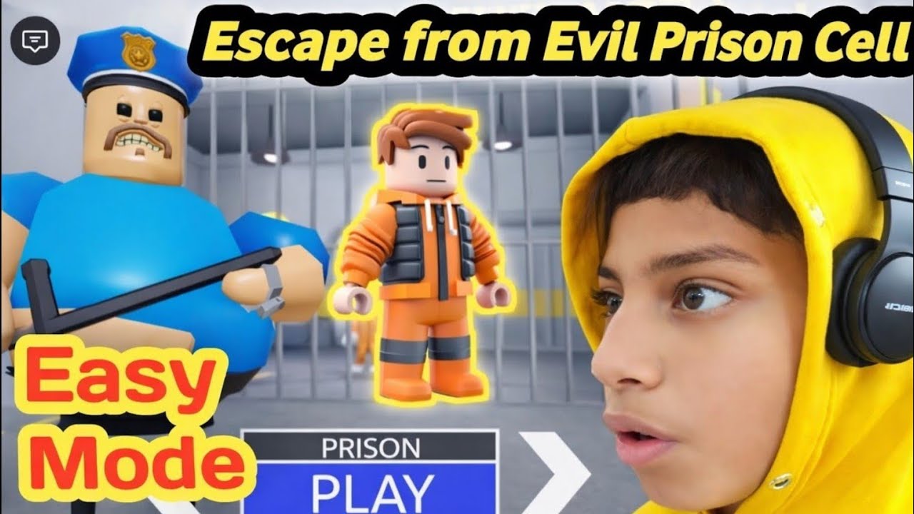 Roblox Barry’s Prison Run Story Obby EASY MODE - Walkthrough and Boss Battle #Roblox #OBBY #survival