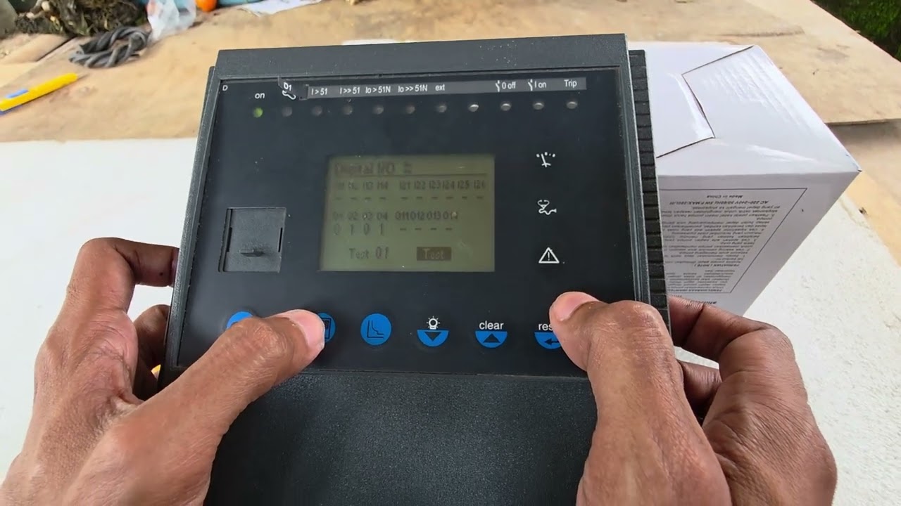 Setting Sepam T40 secara manual, bisa untuk sepam seri lain seperti S20 T20 T42 S42 S41