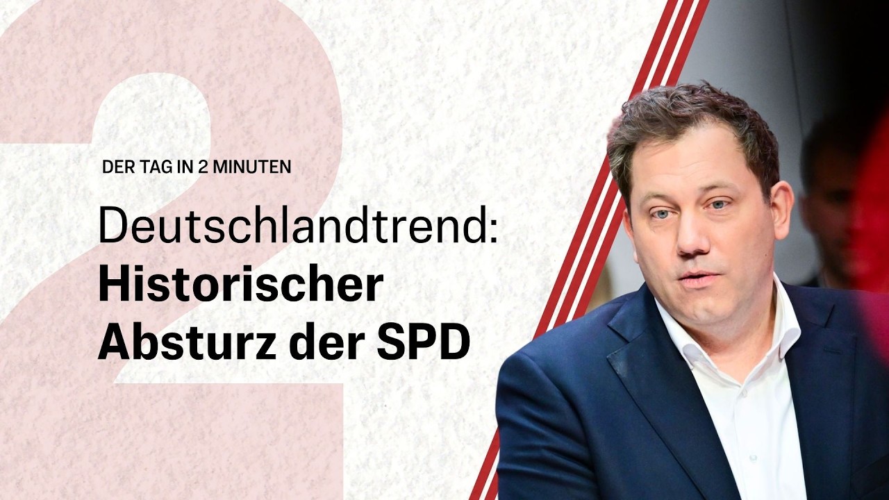 SPD st&uuml;rzt auf Tiefstand &ndash; Koalition verliert weiter an Zustimmung | Der Tag in 2 Minuten
