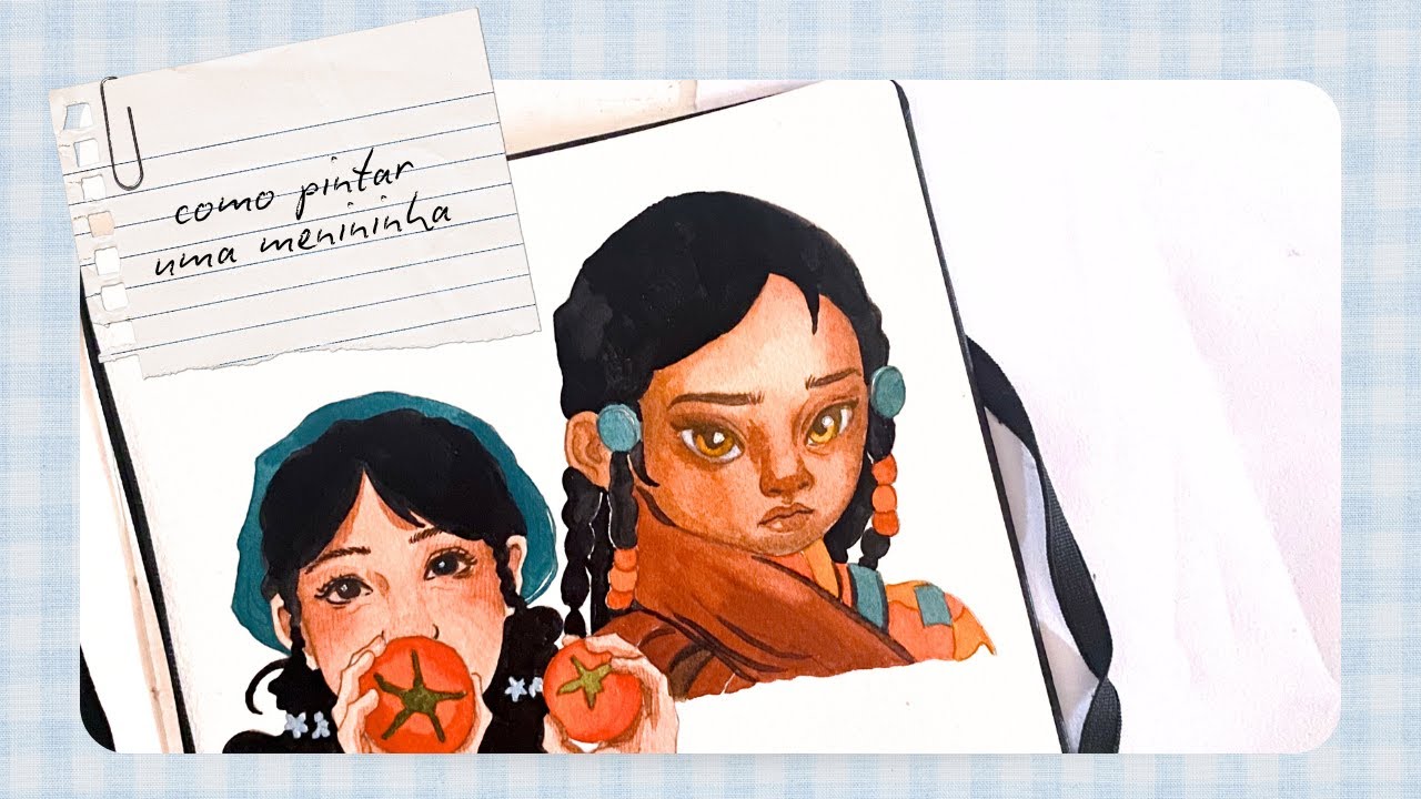 Como Pintar Uma Menininha Em Aquarela | Pintura Realista Em Aquarela