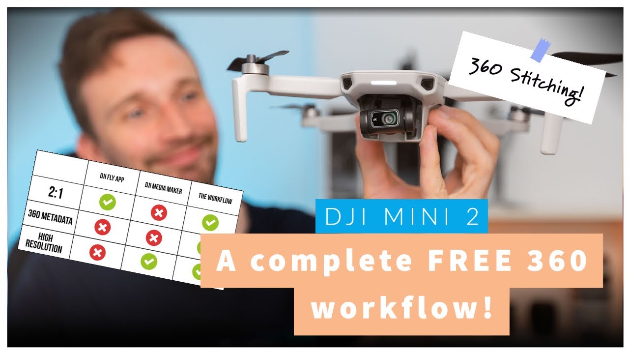 DJI Mini 2 Photography - A complete FREE 360 workflow! DJI need to fix this!