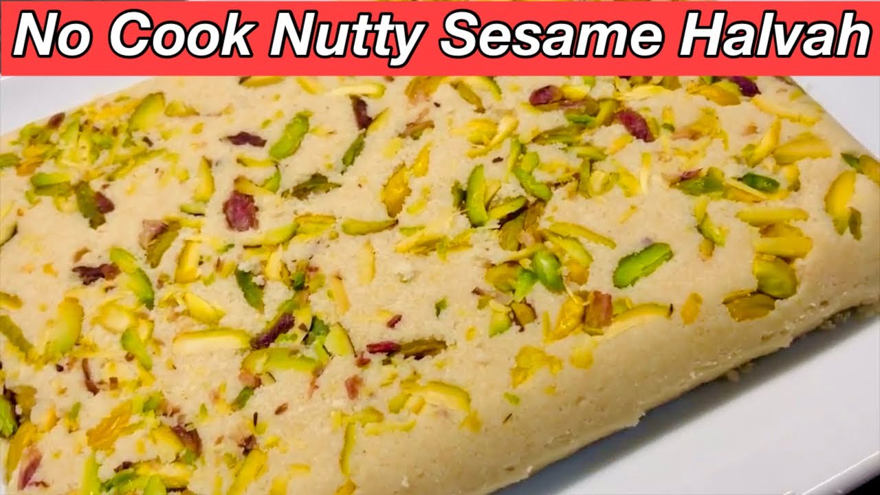 No-Cook Sesame Halvah in Minutes | Instant Turkish Halwa | Taste Assured