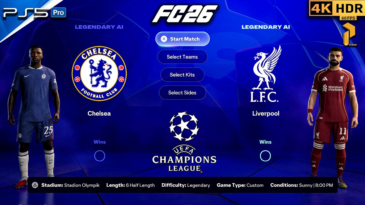 Chelsea vs Liverpool – UCL Final Thriller | FC 26 PS5 4K HDR #fc26 #ps5 #4k  #football #viral #fyp