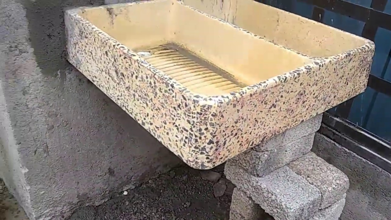 como istalar lavadero a pared