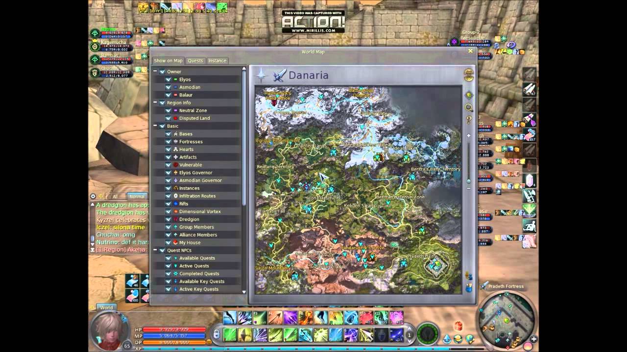 Asmos defending the Sillus and Pradeth Fortress (Aion 4.0)