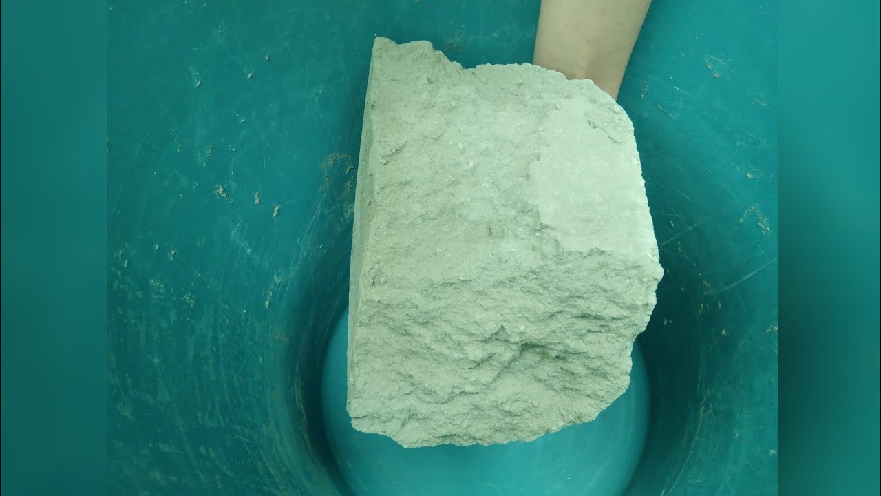 Asmr- Dusty Pure cement big chunks dry crumbling| big chunks crumbling| Grimy ASMR