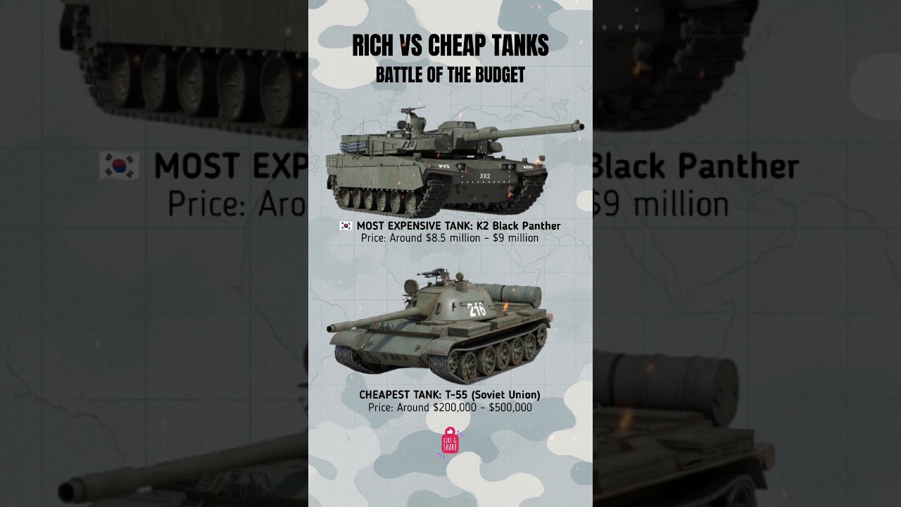 K2 Black Panther vs T-55 &ndash; Most Expensive vs Cheapest Tank Ever Made
