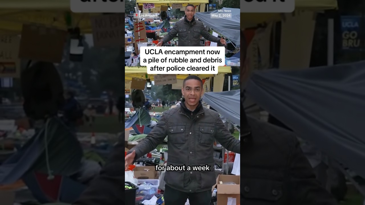 What&rsquo;s left of UCLA encampment