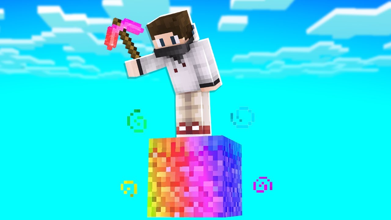 SÜPER TEK BLOK ÜSTÜNDE - Minecraft