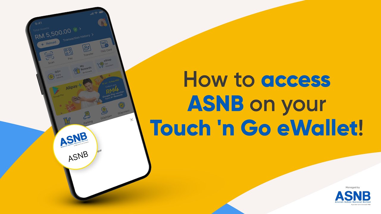 How To Access ASNB On Your Touch 'n Go eWallet