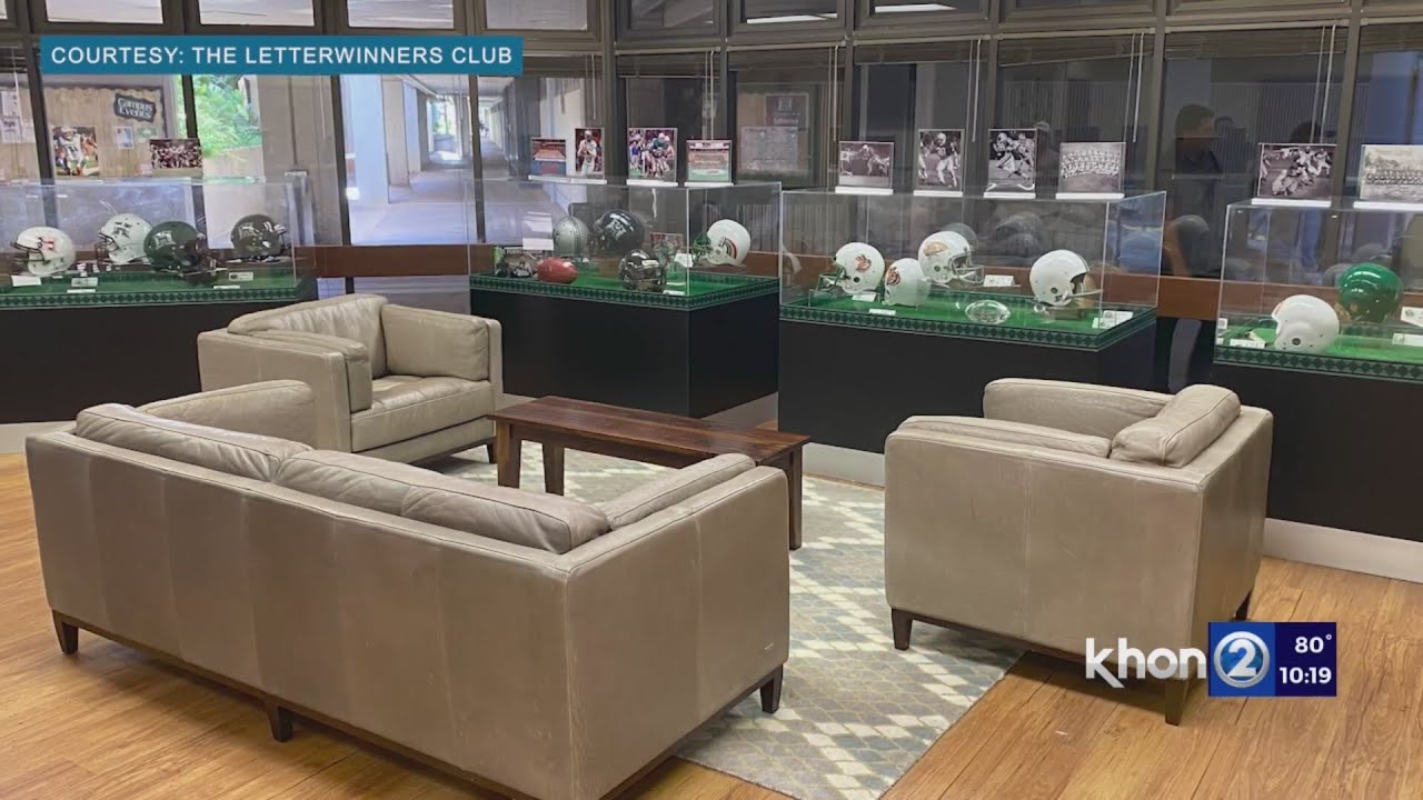 UH Football memorabilia finds new home at Stan Sheriff Center