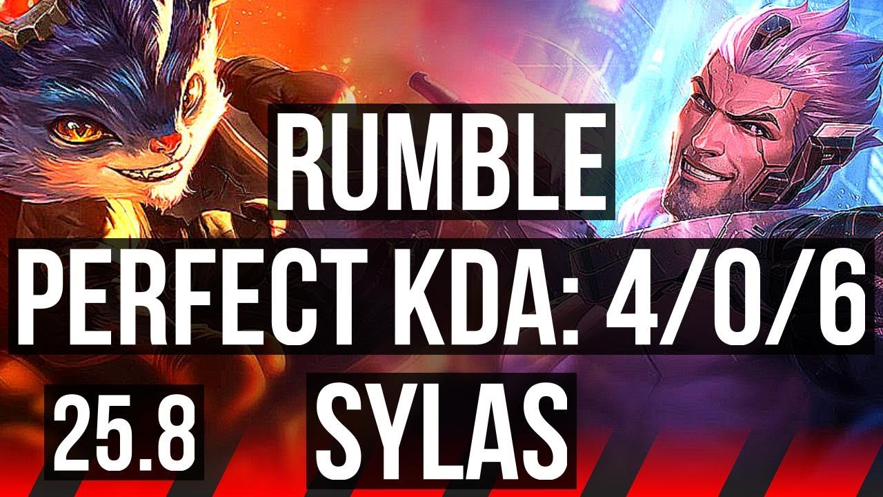 RUMBLE vs SYLAS (TOP) | 4/0/6 | KR Challenger | 25.8